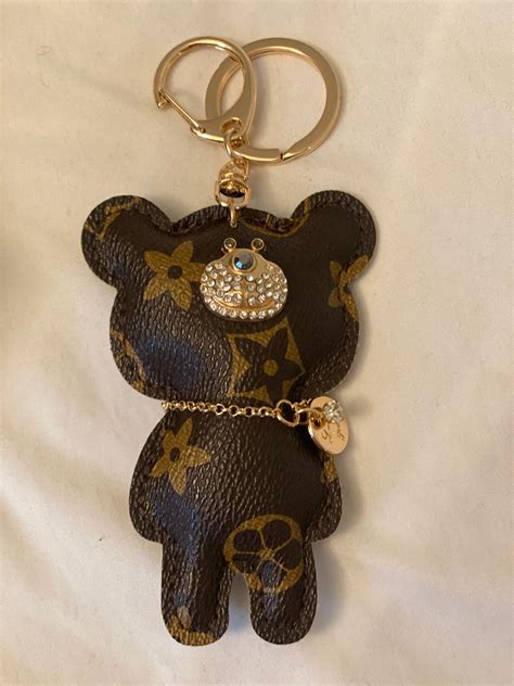 lv keyring|louis vuitton teddy bear keychain.